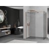 Mexen Kioto shower screen Walk-in 140 x 120 cm, transparent, rose gold - 800-140-202-60-00-120
