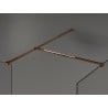 Mexen Kioto Walk-in Shower Wall 150 x 80 cm, transparent, rose gold - 800-150-202-60-00-080