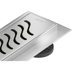 Mexen Flat 360° M09 swivel linear drain 60 cm, Chrome - 1028060-40