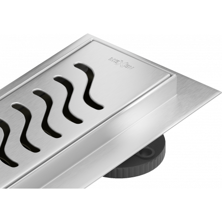 Mexen Flat 360° M09 70 cm Rotary Linear Drain, Inox - 1028070-40