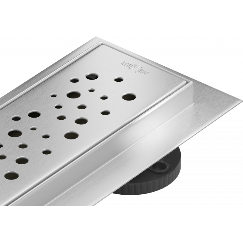 Mexen Flat 360° M12 80 cm Rotatable Linear Drain, Inox - 1021080-40