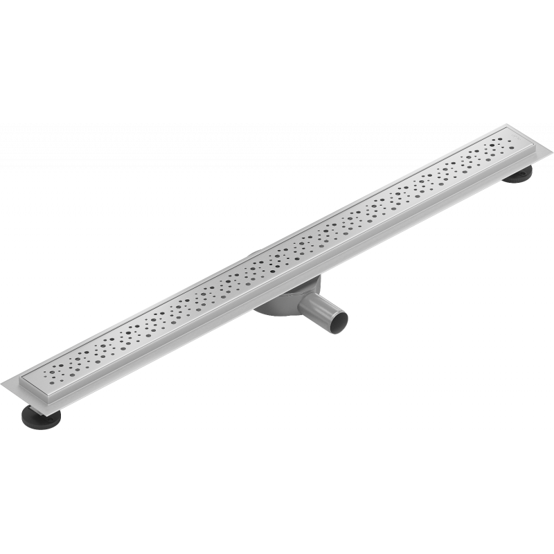 Mexen Flat 360° M12 80 cm Rotatable Linear Drain, Inox - 1021080-40