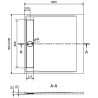 Mexen Amon Square Shower Tray SMC 100 x 100 cm, White - 4F101010