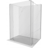 Mexen Kioto Freestanding Shower Screen 135 x 30 x 30 cm, Transparent, Chrome - 800-135-030-222-01-00-030