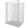 Mexen Kioto free-standing shower screen 140 x 30 x 30 cm, transparent, chrome - 800-140-030-222-01-00-030