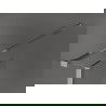 Mexen Kioto Freestanding Shower Wall 140 x 30 x 30 cm, Black Pattern, Chrome - 800-140-030-222-01-70-030