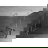 Mexen Kioto Free Standing Shower Wall 110 x 30 x 30 cm, Black Pattern, White - 800-110-030-222-20-70-030