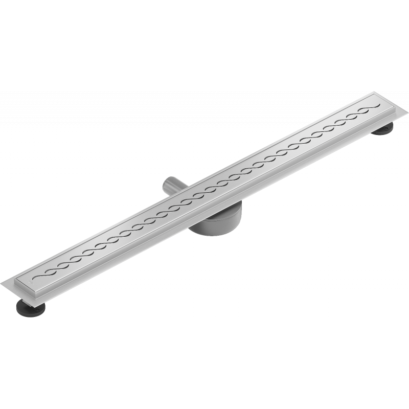 Mexen Flat 360° M18 Rotating Linear Drain 80 cm, Inox - 1023080-40