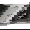 Mexen Kioto Freestanding Shower Wall 100 x 30 x 30 cm, Transparent, Rose Gold - 800-100-030-222-60-00-030