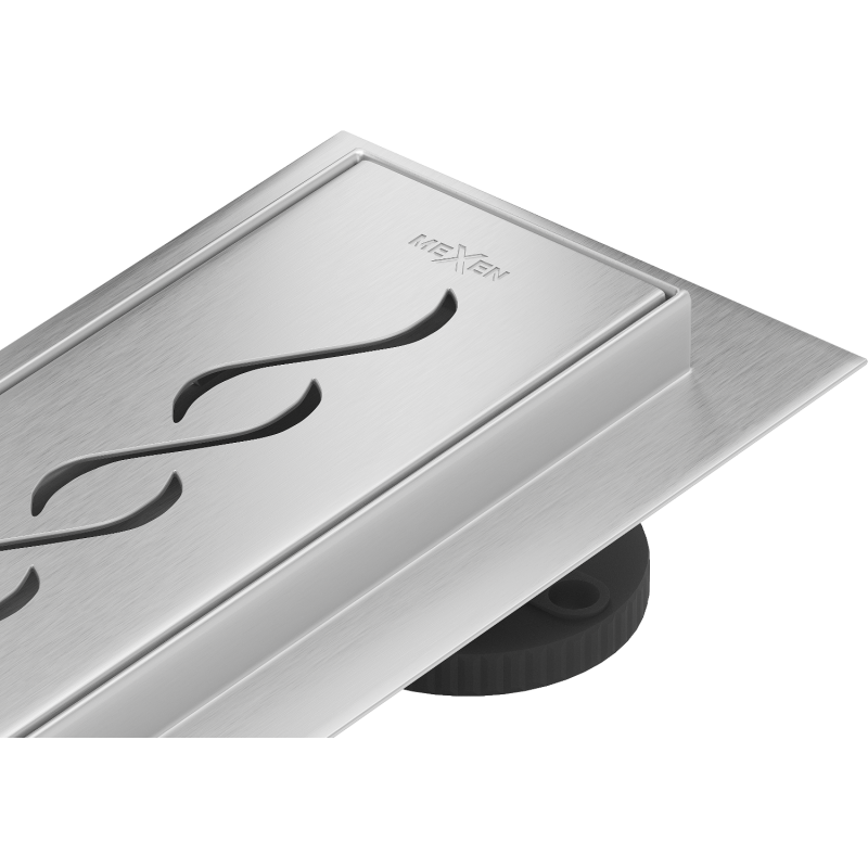Mexen Flat 360° M18 Rotary Linear Drain 90 cm, inox - 1023090-40