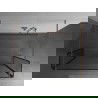 Mexen Kioto Freestanding Shower Wall 110 x 30 x 30 cm, Black Pattern, Brushed Copper - 800-110-030-222-65-70-030