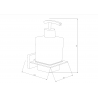Mexen Arno soap dispenser, Gold - 70207388-50