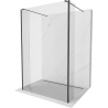 Mexen Kioto Free-Standing Shower Wall 135 x 30 x 30 cm, Transparent, Black - 800-135-030-222-70-00-030