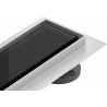 Mexen Flat 360° MGB swivel linear drain 70 cm, Black Glass - 1026070-40