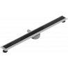 Mexen Flat 360° MGB 80 cm Rotating Linear Drain, Black Glass - 1026080-40