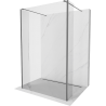 Mexen Kioto freestanding shower wall 100 x 30 x 30 cm, transparent, gun metal - 800-100-030-222-95-00-030