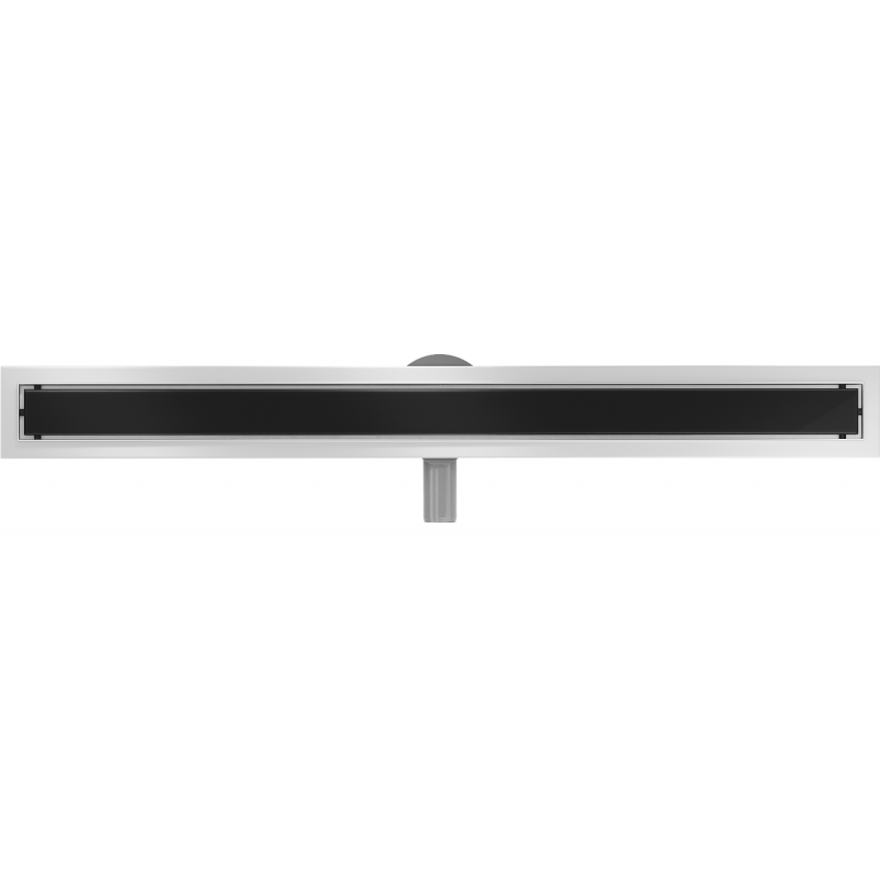 Mexen Flat 360° MGB 90 cm Rotating Linear Drain, Black Glass - 1026090-40