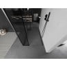 Mexen Kioto freestanding shower wall 90 x 30 x 30 cm, black pattern, gun metal - 800-090-030-222-95-70-030