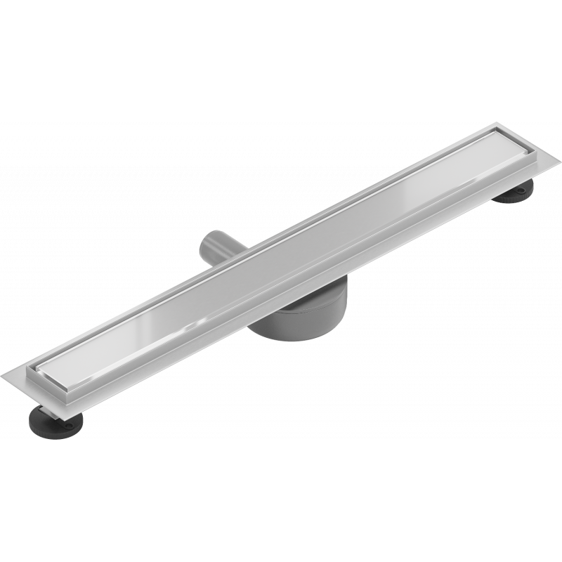 Mexen Flat 360° MGW Swivel Linear Drain 60 cm, White Glass - 1027060-40
