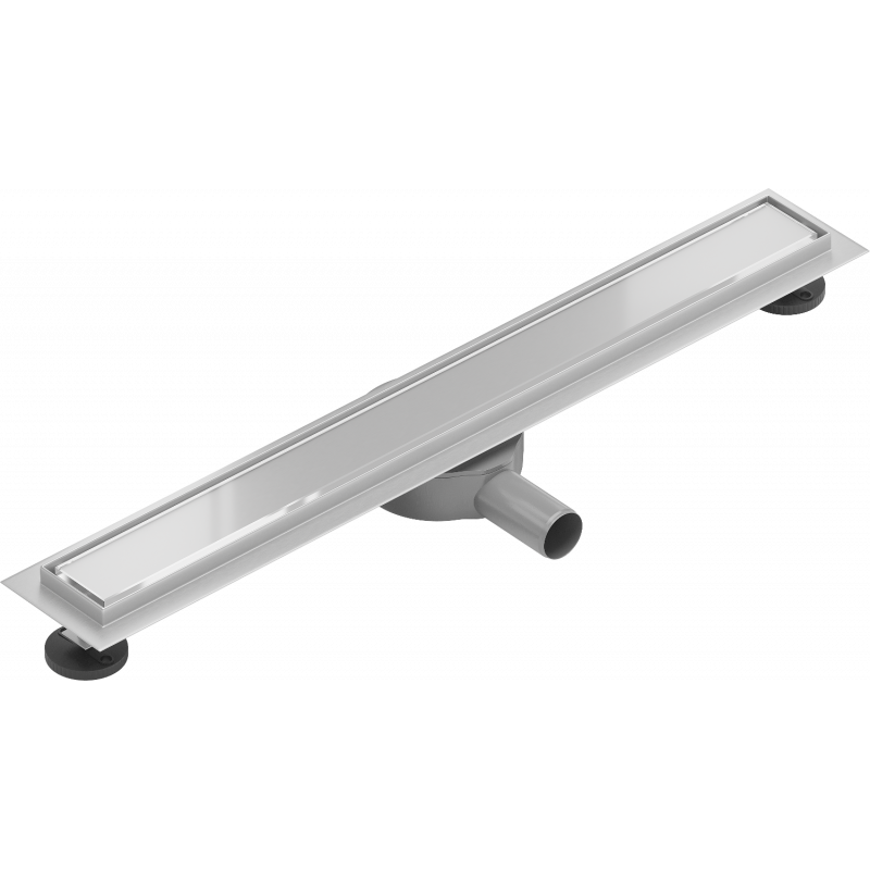 Mexen Flat 360° MGW Rotating Linear Drain 70 cm, White Glass - 1027070-40