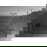 Mexen Kioto freestanding shower wall 150 x 30 x 30 cm, transparent, brushed nickel - 800-150-030-222-97-00-030