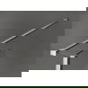 Mexen Kioto Freestanding Shower Wall 155 x 30 x 30 cm, Transparent, Brushed Nickel - 800-155-030-222-97-00-030