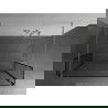 Mexen Kioto Free Standing Shower Wall 140 x 30 x 30 cm, Black Pattern, Brushed Nickel - 800-140-030-222-97-70-030