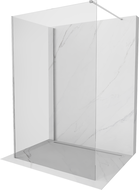 Mexen Kioto Walk-in Shower Wall 90 x 75 cm, Transparent, Chrome - 800-090-212-01-00-075