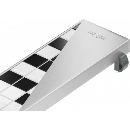 Mexen M13 2-in-1 linear drain grate 70 cm, Chrome - 1019070