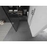 Mexen Kioto Walk-in Shower Wall 90 x 90 cm, Black Pattern, Chrome - 800-090-212-01-70-090