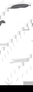 Mexen Dizzy exposed shower set with rain shower and faucet, white - 78104-20