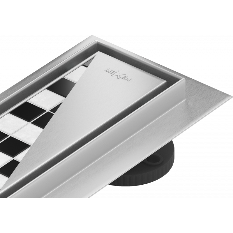 Mexen Flat M13 2in1 linear drain 80 cm, Chrome - 1010080-15