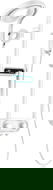 Mexen Peak shower set with overhead shower and faucet, LED display, white - 78106-20