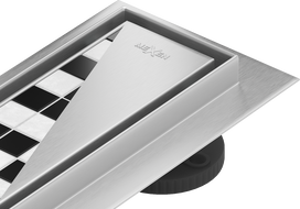 Mexen Flat 360° M13 2in1 swivel linear drain 80 cm, Chrome - 1010080-40