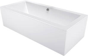 Mexen Cube rectangular bathtub 180 x 80 cm with casing, white - 55051808000X