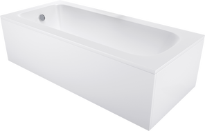 Mexen Vega rectangular bathtub 160 x 70 cm with enclosure, white - 55011607000X