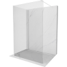 Mexen Kioto Walk-in Shower Wall 135 x 90 cm, transparent, white - 800-135-212-20-00-090