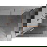 Mexen Kioto Walk-in Shower Wall 180 x 85 cm, transparent, brushed bronze - 800-180-202-65-00-085