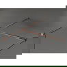 Mexen Kioto Walk-in Shower Wall 180 x 85 cm, transparent, brushed bronze - 800-180-202-65-00-085