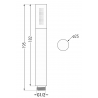 Mexen Kai DR70 concealed bath-shower set with 30 cm showerhead, graphite - 77602DR70301-66