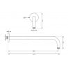 Mexen Kai DR70 concealed bath-shower set with 30 cm showerhead, graphite - 77602DR70301-66