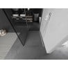 Mexen Kioto Walk-in Shower Wall 110 x 70 cm, Black Pattern, White - 800-110-212-20-70-070