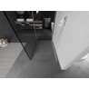 Mexen Kioto Walk-in Shower Wall 120 x 80 cm, Black Frame, White - 800-120-212-20-70-080