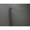 Mexen Kioto Walk-in Shower Wall 140 x 120 cm, Black Pattern, Gun Gray Brushed - 800-140-202-66-70-120