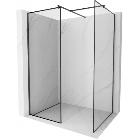 Mexen Kioto Walk-in Shower Wall 100 x 80 cm, Black Pattern, Black - 800-100-202-70-70-080
