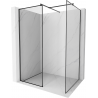 Mexen Kioto Walk-in Shower Wall 120 x 110 cm, Black Pattern, Black - 800-120-202-70-70-110