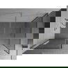 Mexen Kioto Walk-in Shower Screen 80 x 70 cm, Black Pattern, Brushed Nickel - 800-080-202-97-70-070