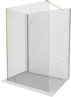 Mexen Kioto Walk-in Shower Wall 140 x 80 cm, Transparent, Gold - 800-140-212-50-00-080