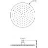 Mexen Kai DR70 Concealed Bathtub-Shower Set with 25 cm Rain Shower, White - 77602DR70251-20