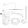 Mexen Kai DR70 built-in bath-shower set with 25 cm shower head, white - 77602DR70251-20
